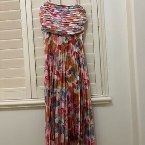 Abercrombie & Fitch Pink and Orange Maxi Dress